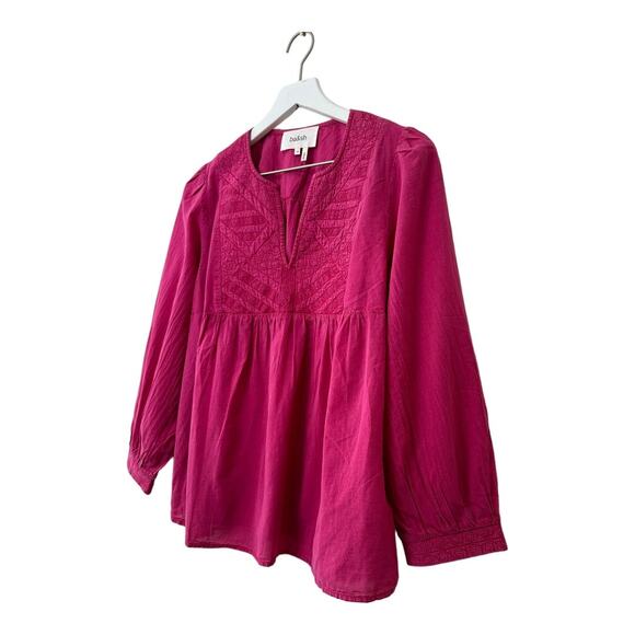 NWT Ba&sh Embroidered Ilo Fuchsia Blouse Size Medium - Picture 5 of 12